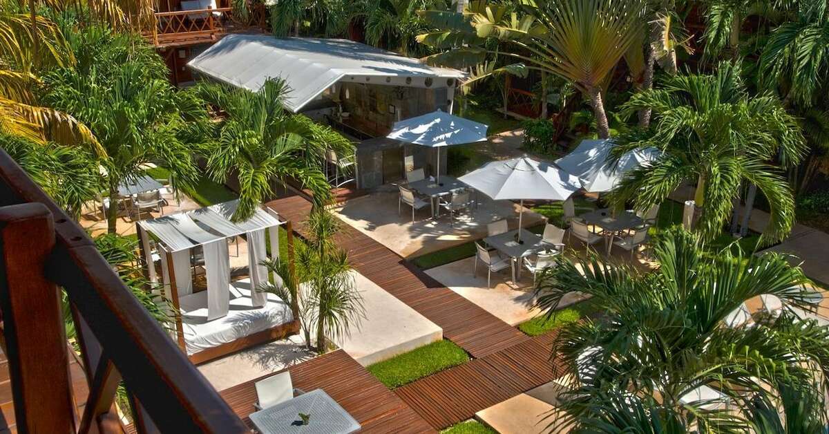 Een foto van de faciliteiten bij Hotel Boutique Magic Blue