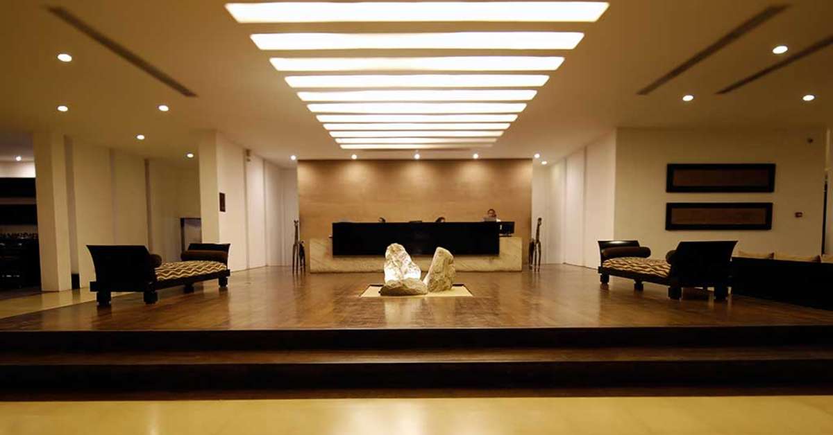Een foto van het interieur van Pegasus Reef Hotel