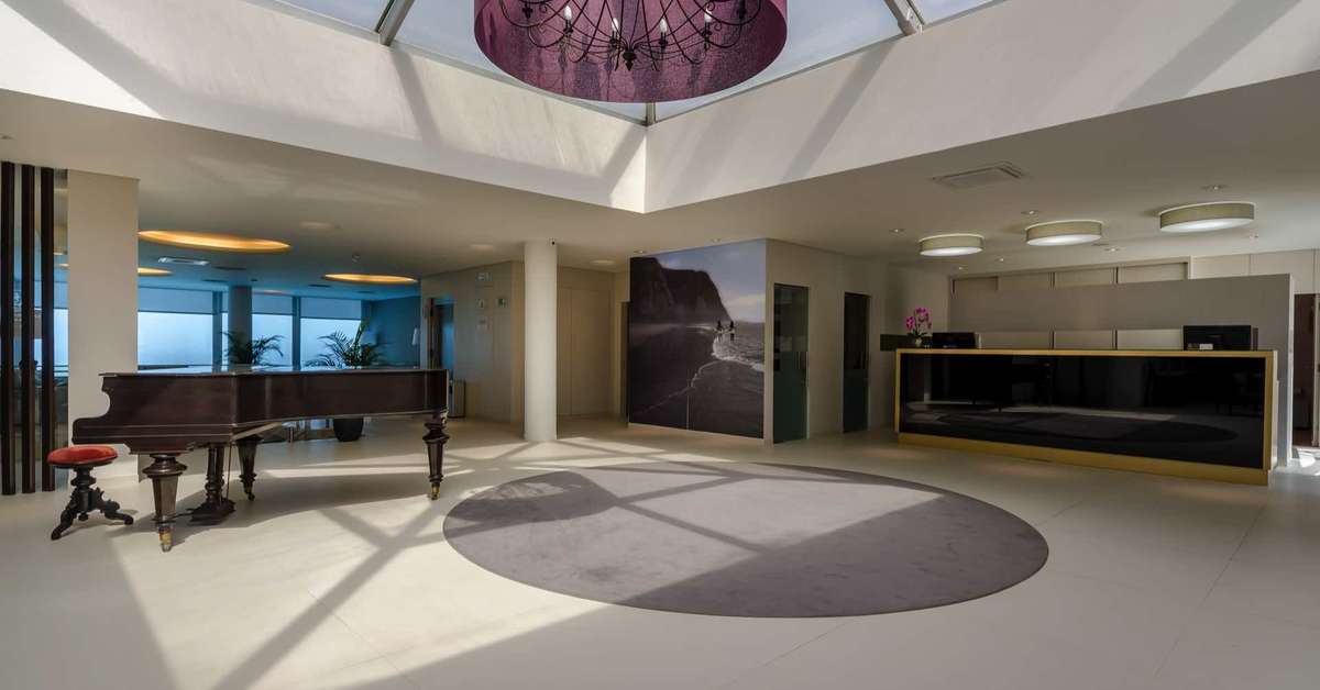 Een foto van het interieur van Hotel Arribas
