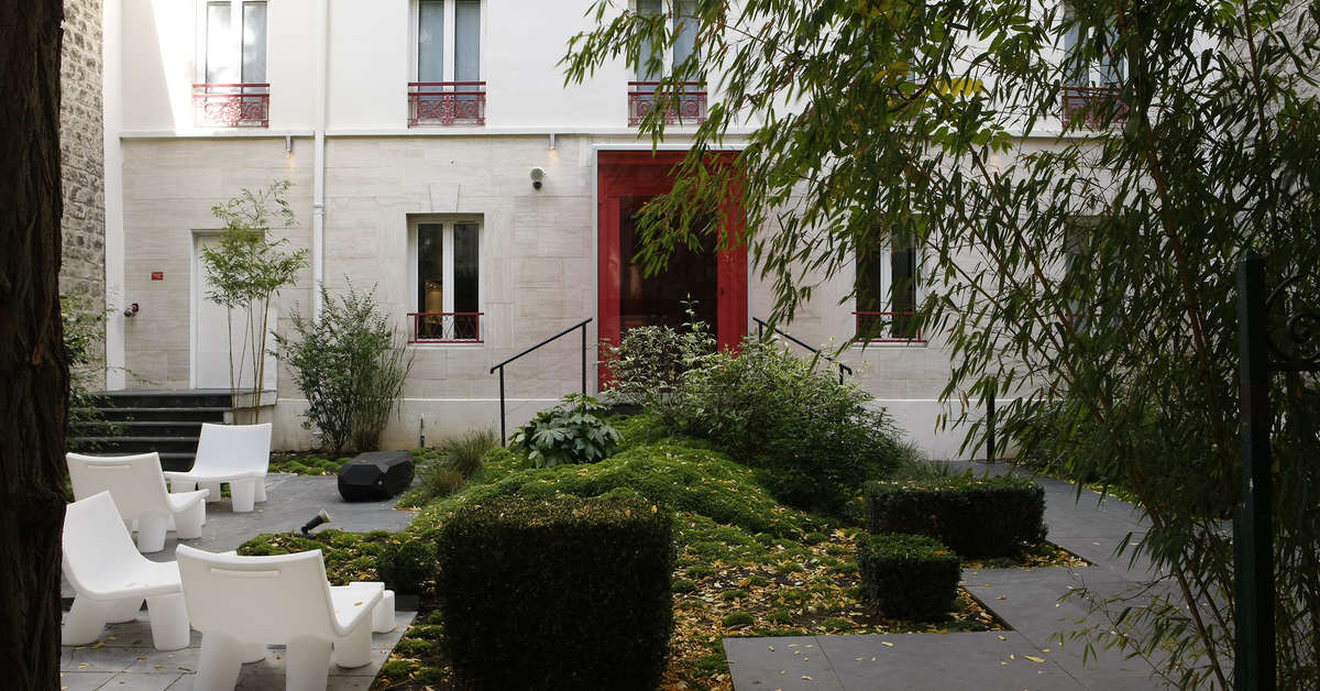 Een foto van het terras bij Le Quartier Bercy-Square