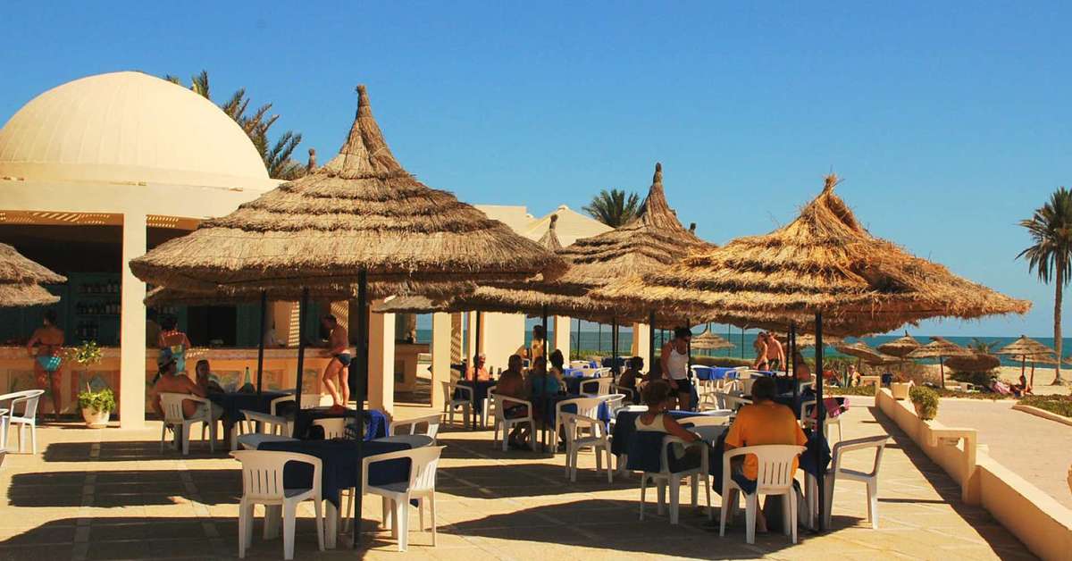 Een foto van het strand bij Hotel Zephir