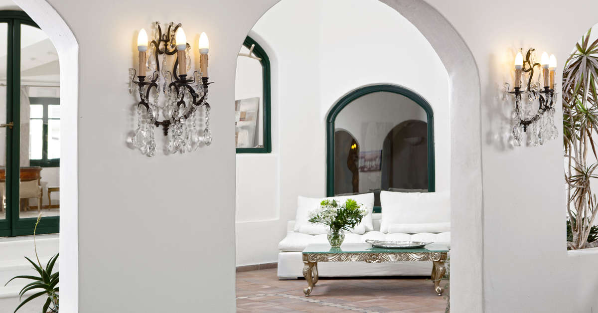 Ein Foto von der Terrasse im Tharroe of Mykonos Hotel