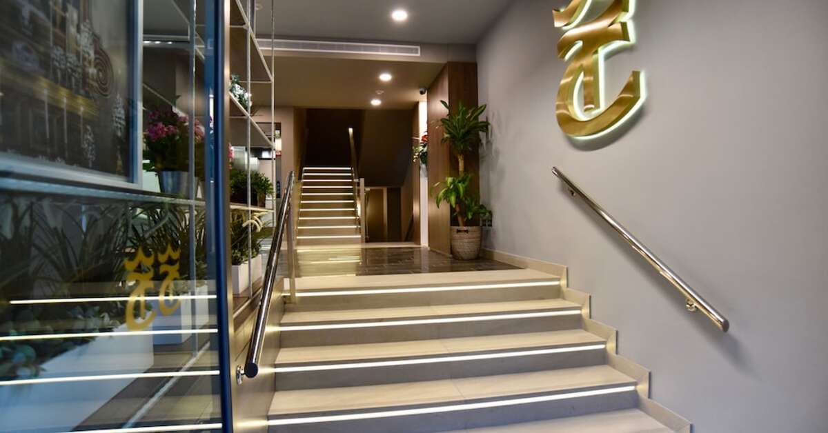 Een foto van het interieur van Hotel Dona Luisa