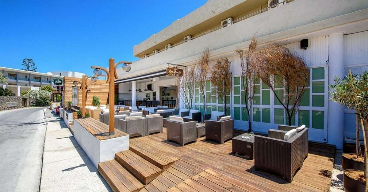 Ein Foto von der Terrasse im Apartments Despina