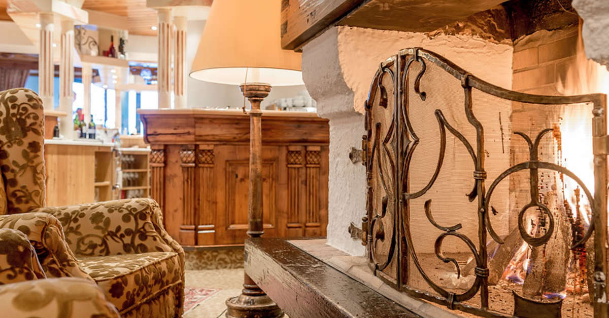 Een foto van het interieur van Hotel Austria & Bellevue
