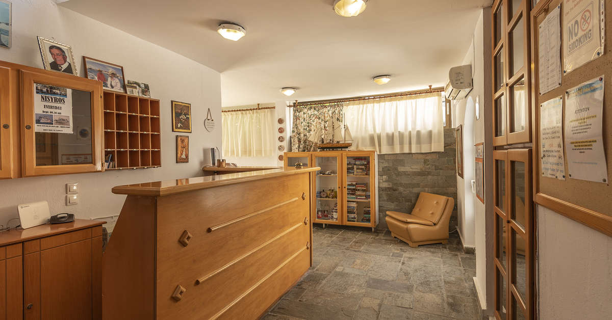 Een foto van het interieur van Kardamena Holidays Appartementen