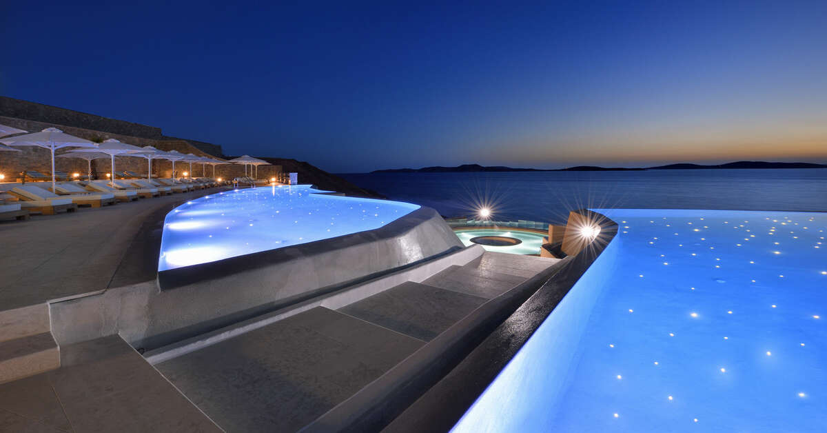 Een foto van het zwembad bij Anax Resort & Spa