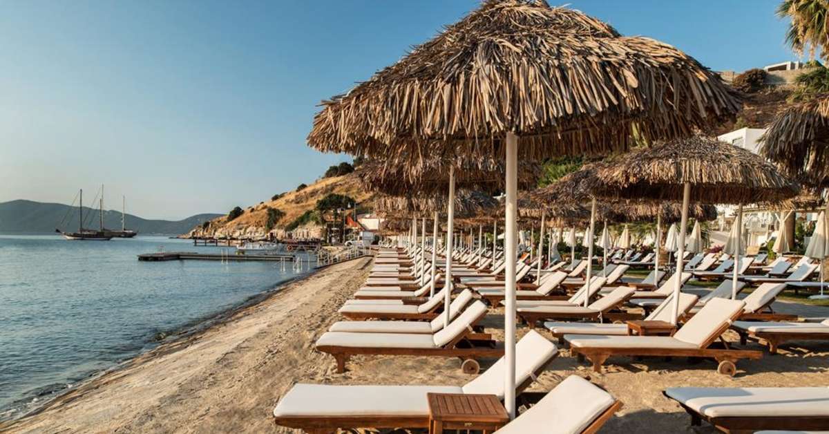 Een foto van het strand bij Agaya Bodrum