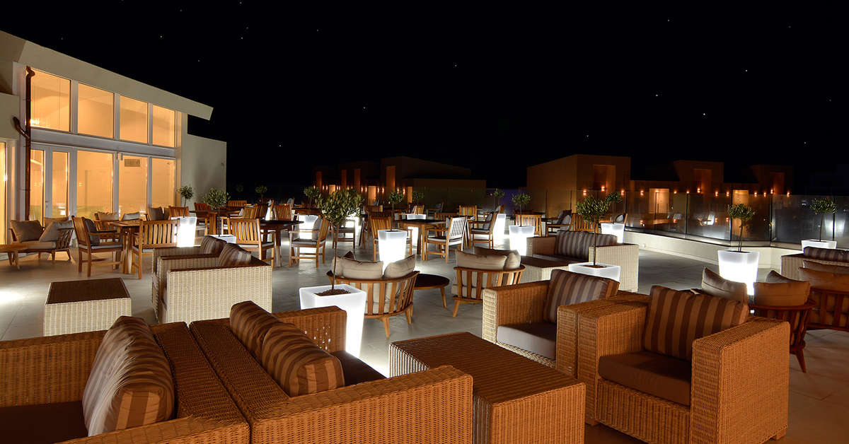 Een foto van het terras bij Insula Alba Resort & Spa
