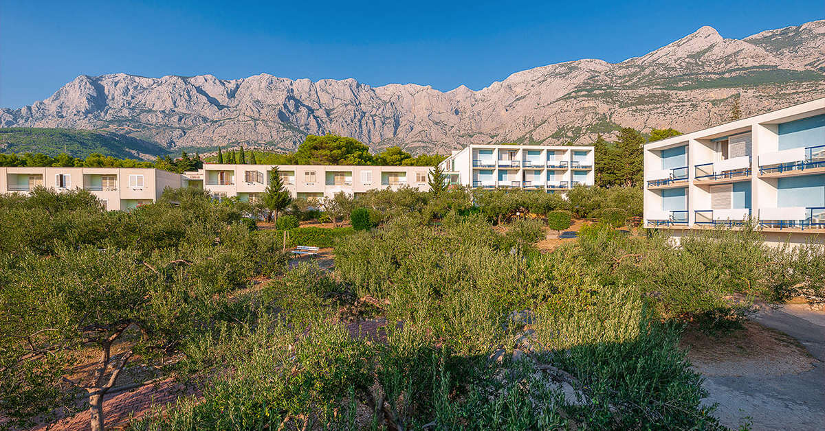 Een foto van de buitenkant van Makarska Sunny Resort