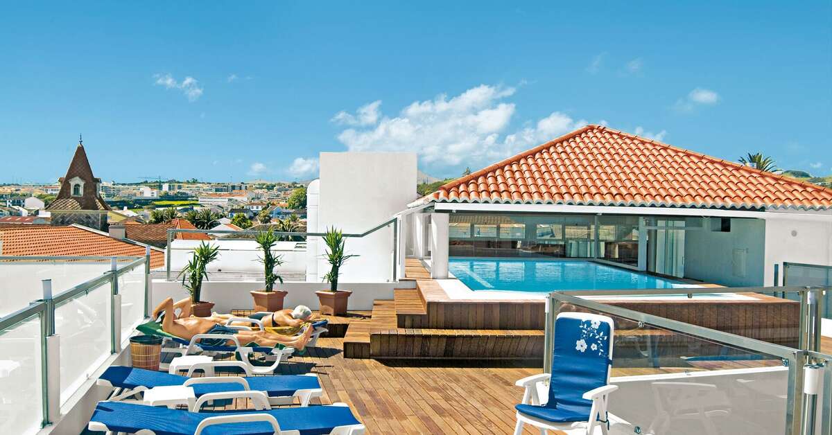 Een foto van het terras bij Hotel Talisman