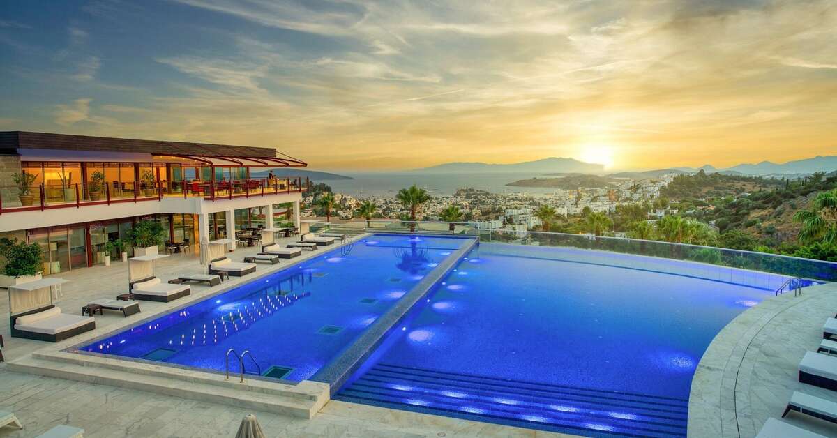 Een foto van het zwembad bij Hillstone Bodrum Hotel & Spa