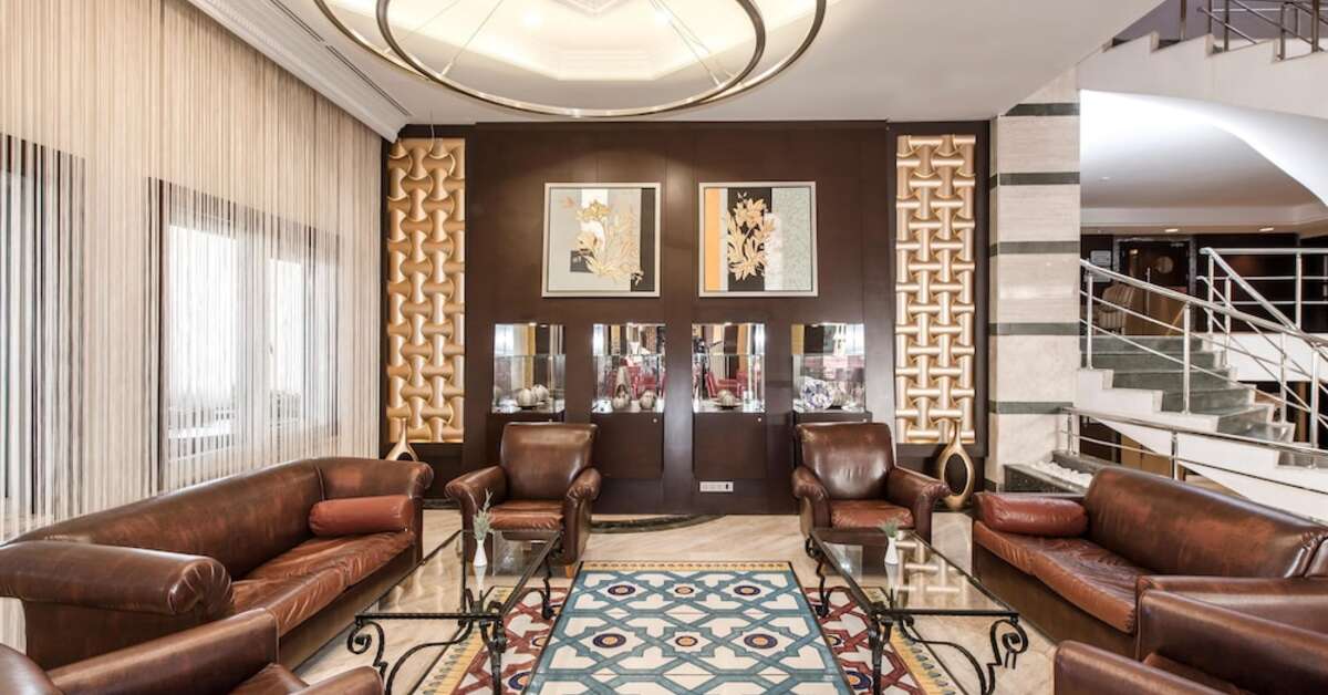 Een foto van het interieur van Belconti Resort Hotel