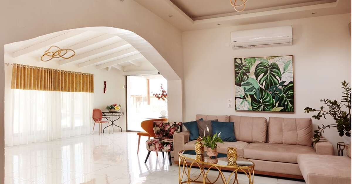 Een foto van het interieur van Amnissos Residence