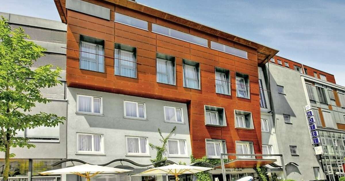 Ein Foto von der Außenansicht des Hotel City Krone