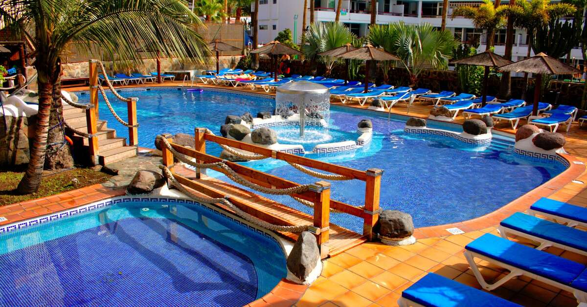 Ein Foto vom Pool im Hotel Maritim Playa