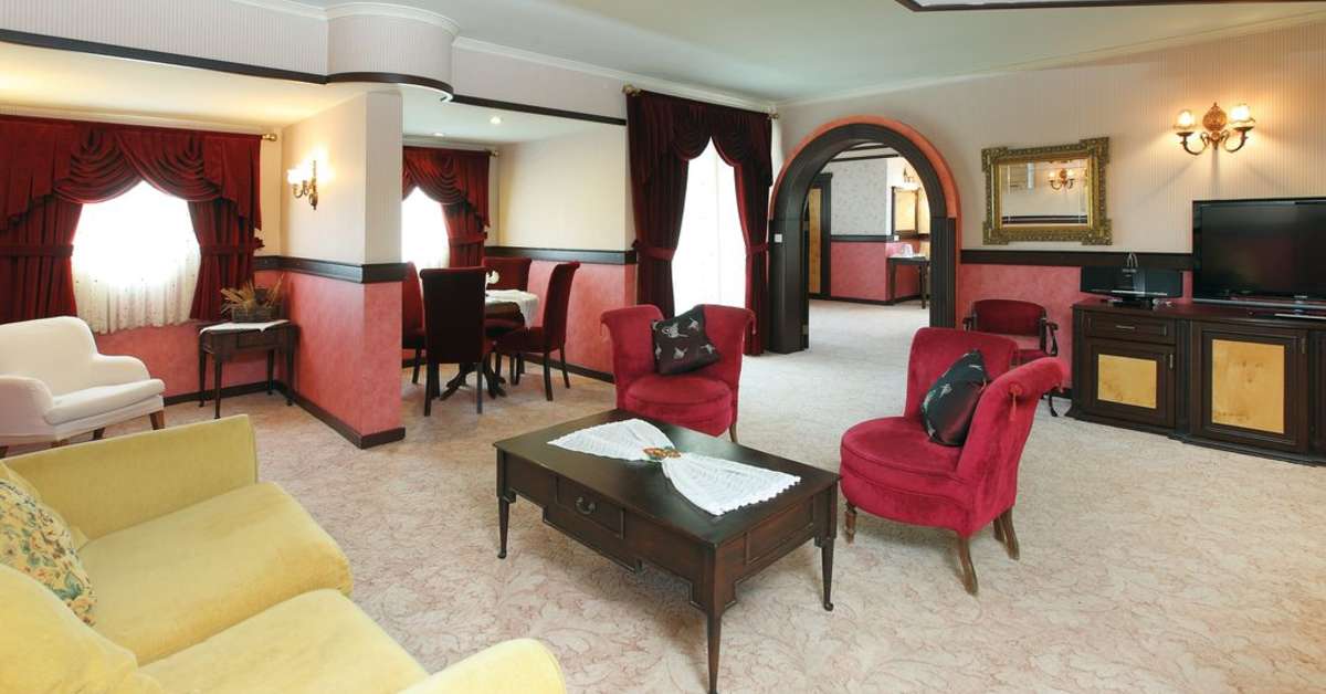 Een foto van het interieur van Grand Cettia Hotel