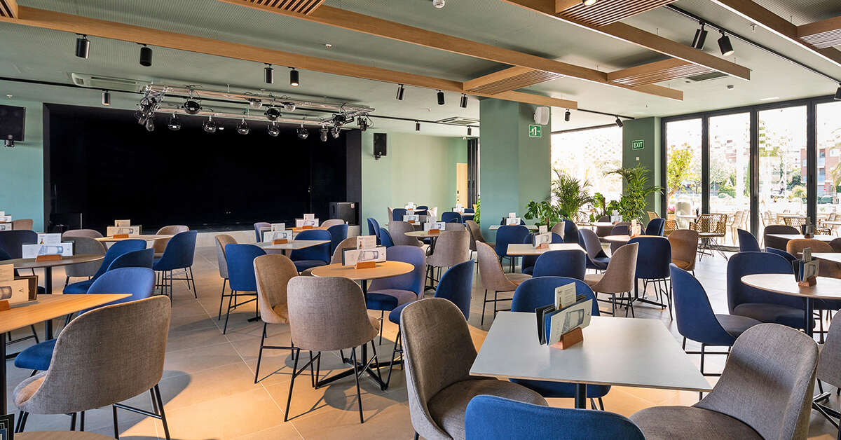 Een foto van het interieur van Aqua Hotel Silhouette & Spa