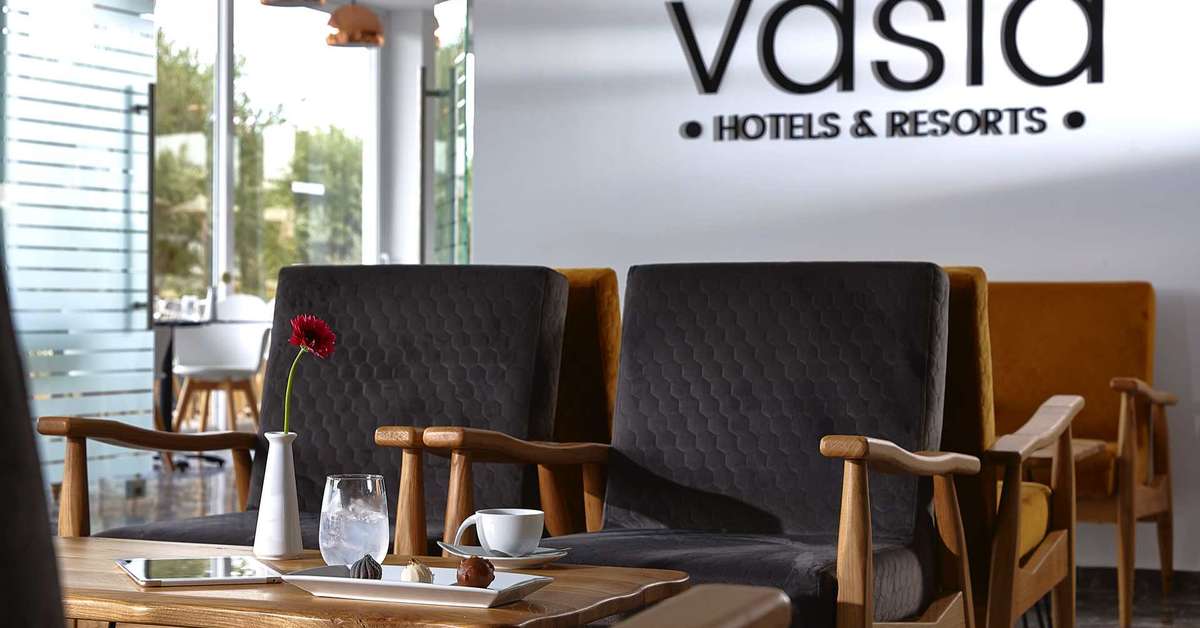Een foto van het interieur van Vasia Royal Hotel