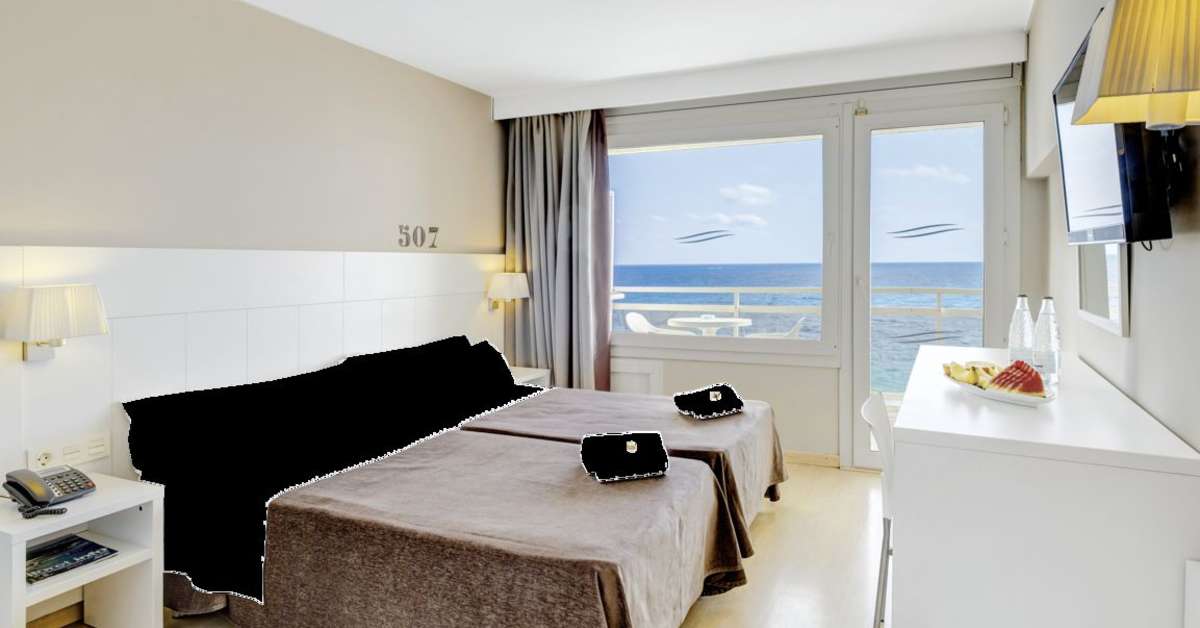Een foto van een overzicht van Hotel Rosamar Maxim