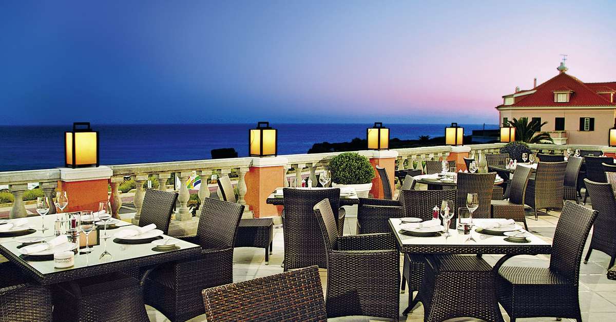 Een foto van het terras bij Grande Real Villa Italia Hotel & Spa