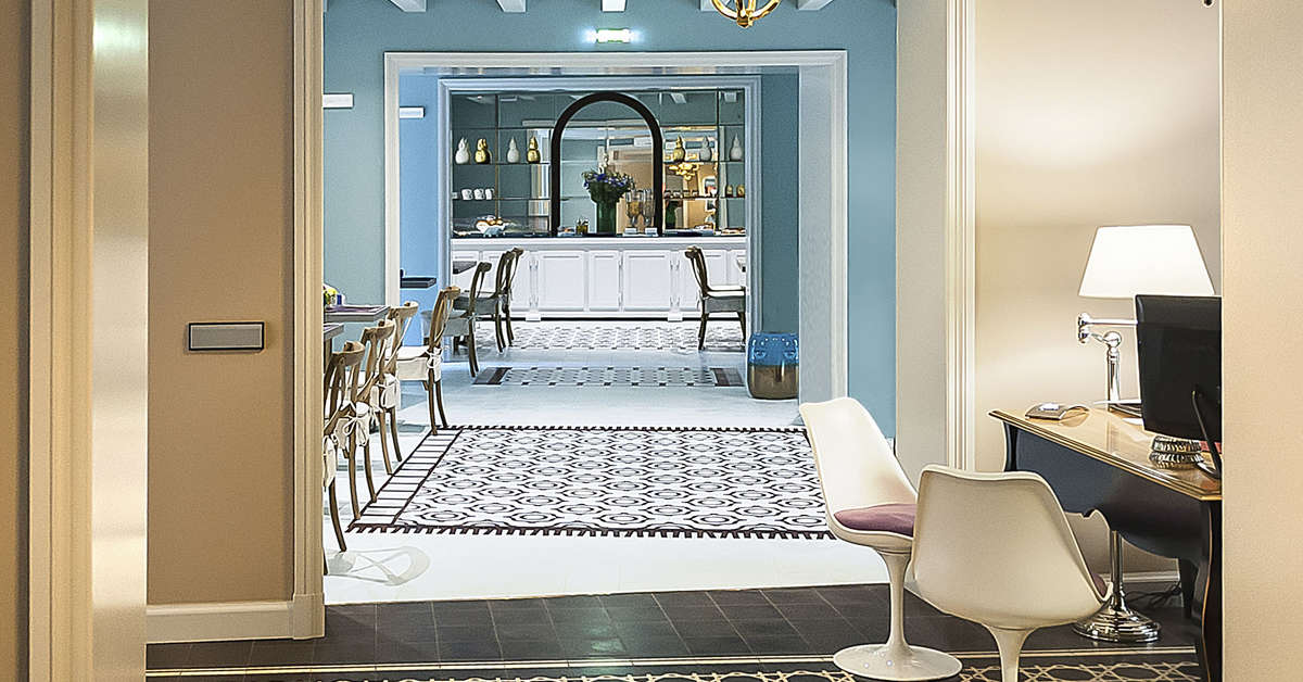 Een foto van het interieur van Hotel San Michele Trapani