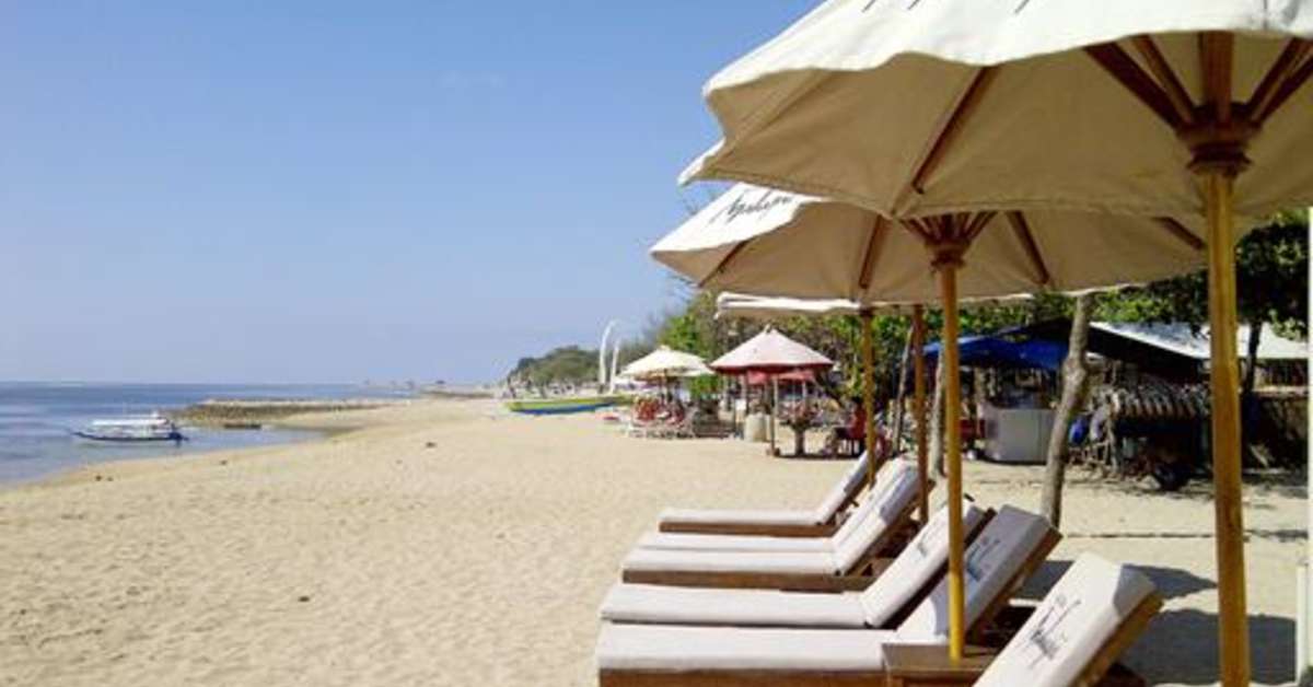 Ein Foto vom Strand beim Grand Hyatt Bali