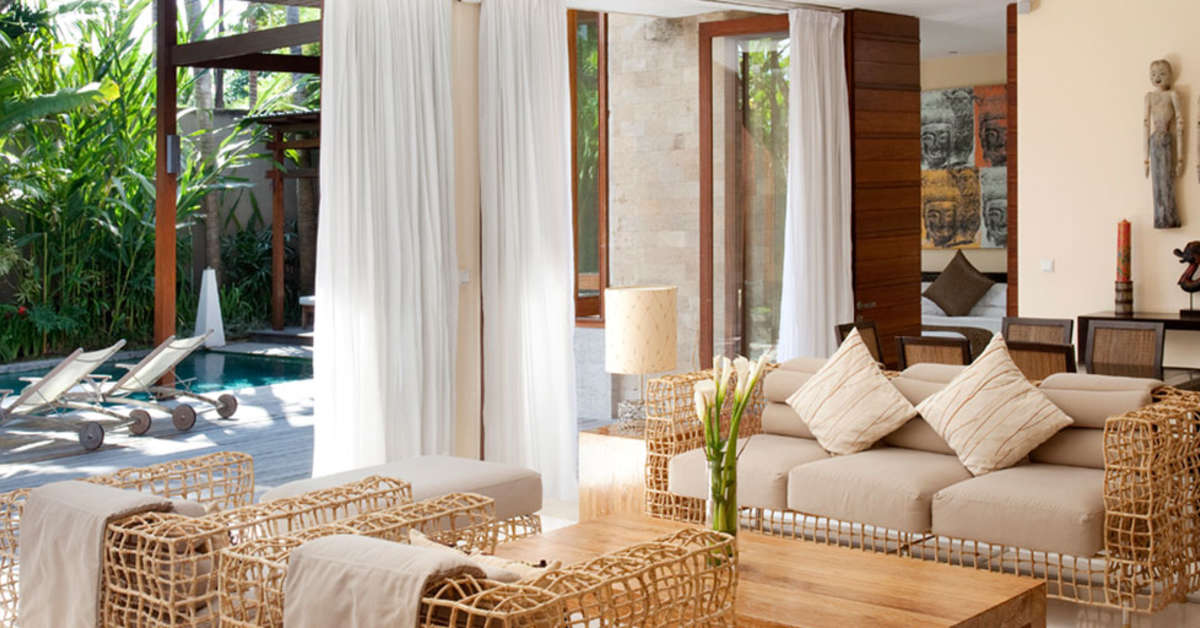 Een foto van het interieur van The Elysian Boutique Villa Resort