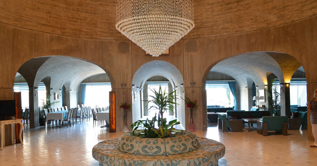 Een foto van het interieur van Hotel Ambrosia