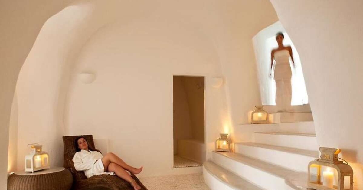 Een foto van het interieur van Notos Therme & Spa