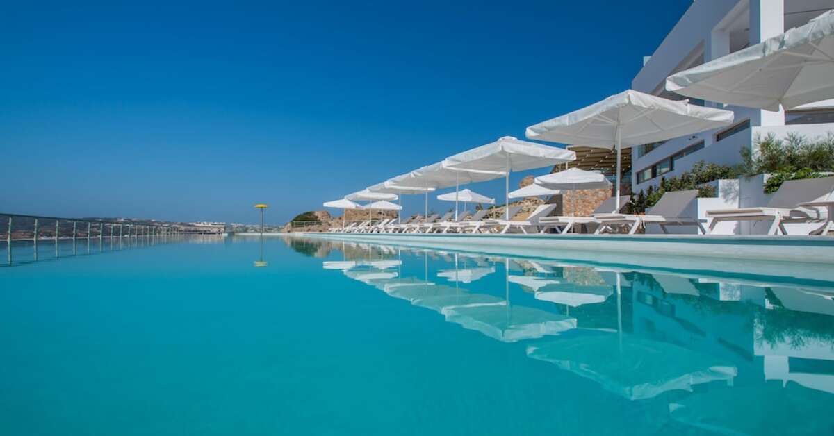 Een foto van het zwembad bij White Rock of Kos