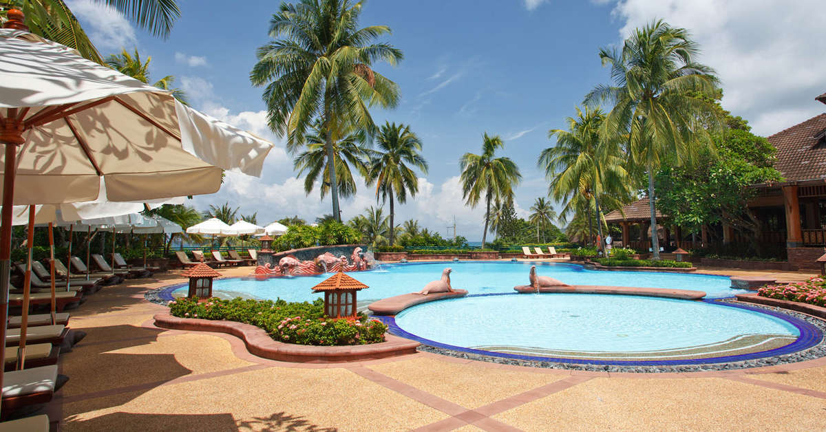 Een foto van het zwembad bij Hotel Diamond Cliff Resort & Spa