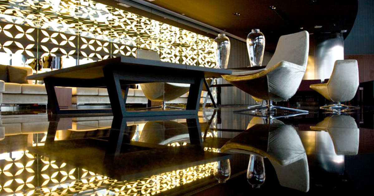 Een foto van het interieur van Eurostars Madrid Tower Hotel