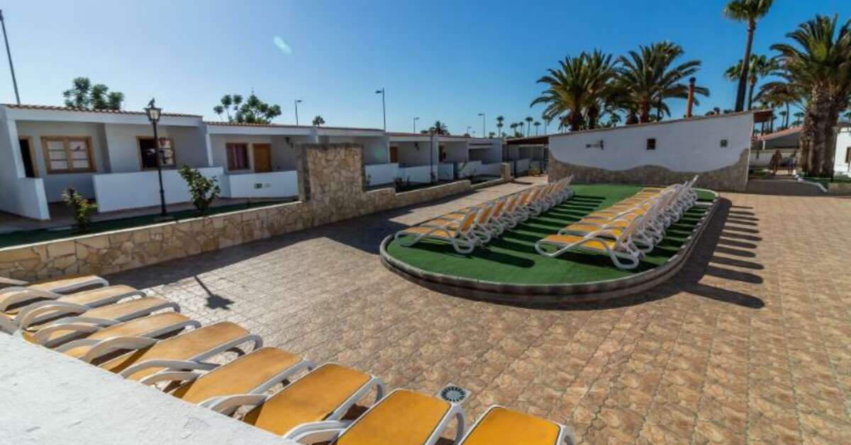 Een foto van het terras bij Bungalows Rebecca Park