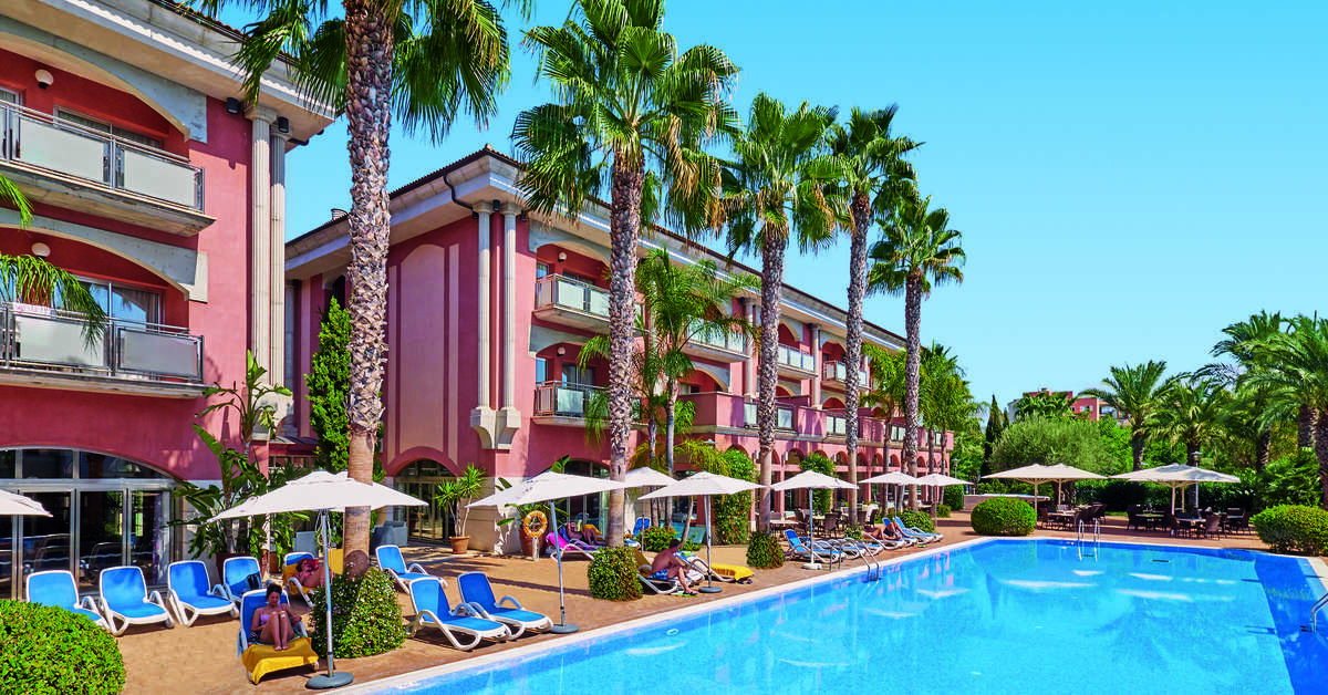 Een foto van een overzicht van Allsun Hotel Estrella & Coral de Mar