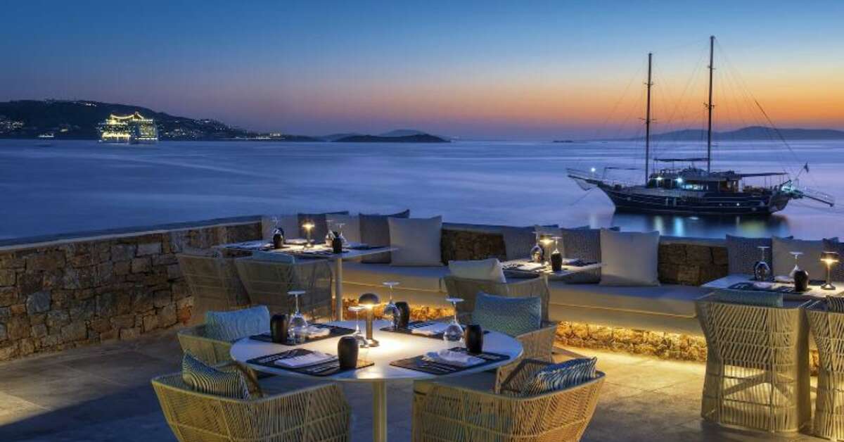 Een foto van de faciliteiten bij Mykonos Riviera Hotel & Spa