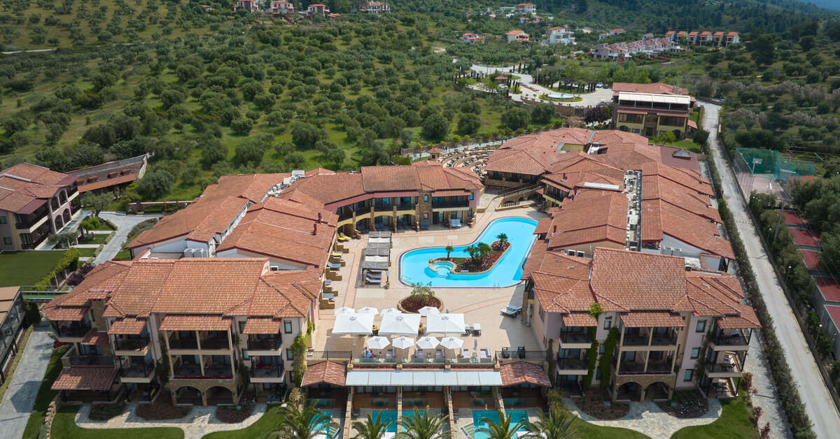 Een foto van het zwembad bij Anthemus Sea Beach Hotel & Spa