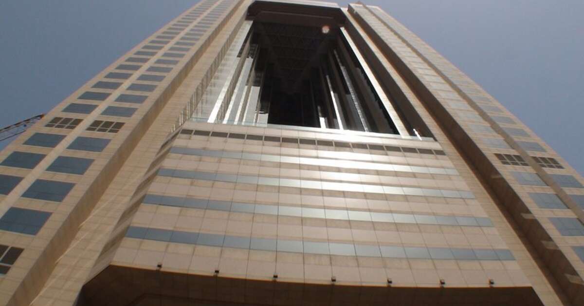 Een foto van de buitenkant van Fairmont Dubai