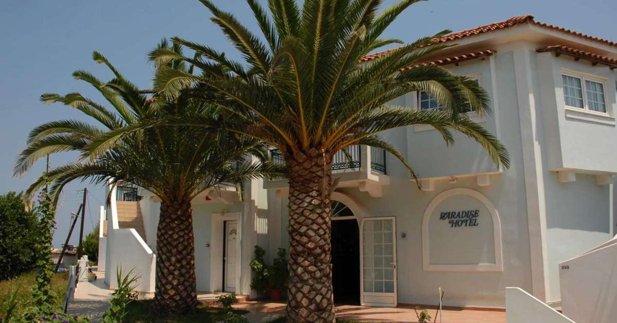 Een foto van de buitenkant van Paradise Hotel Tsilivi