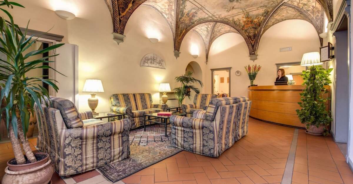 Een foto van het interieur van Hotel Botticelli
