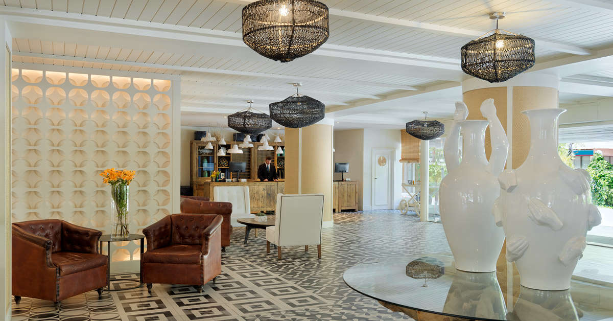 Een foto van het interieur van H10 Vintage Salou