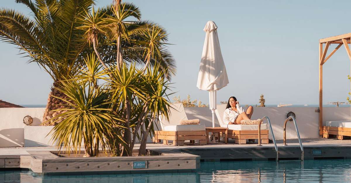 Een foto van het zwembad bij Samos Sun Hotel