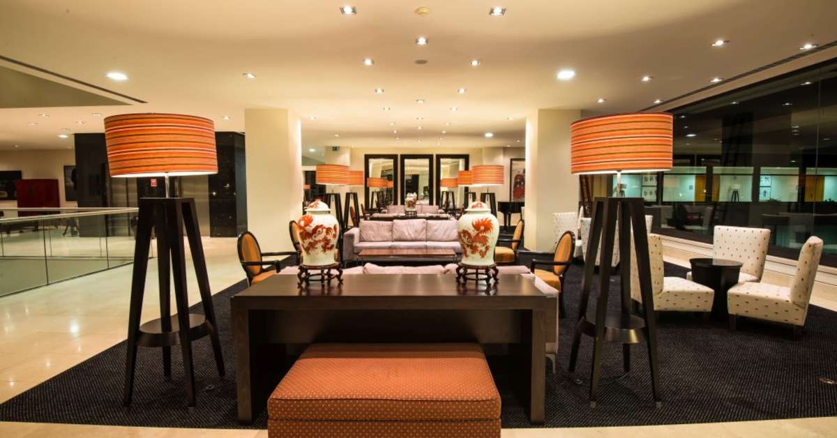 Een foto van het interieur van Azoris Royal Garden Hotel