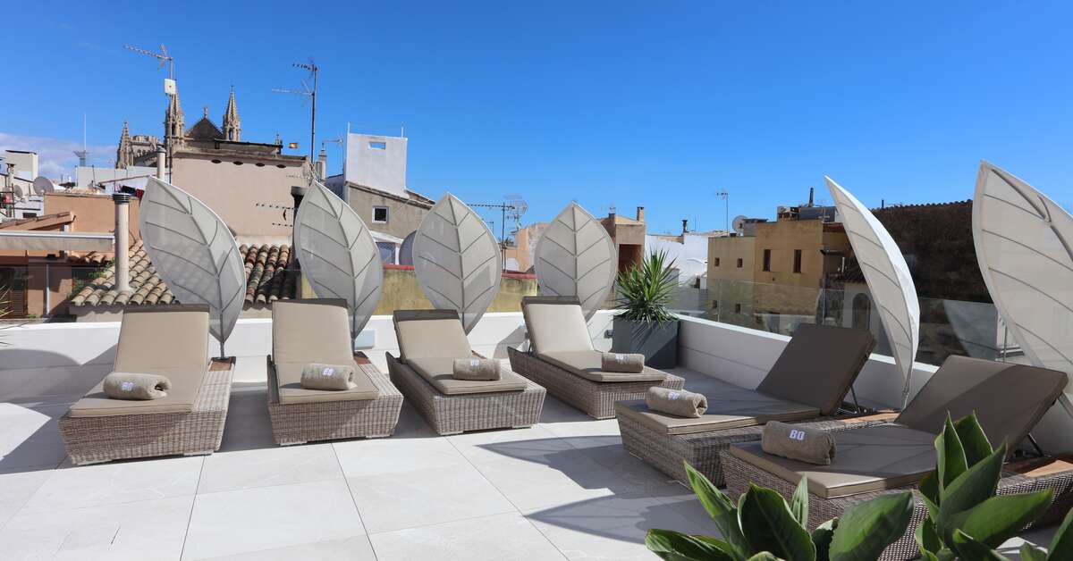 Een foto van het terras bij Bo Hotel