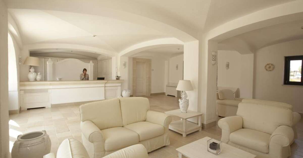 Een foto van het interieur van Borgobianco Resort & Spa