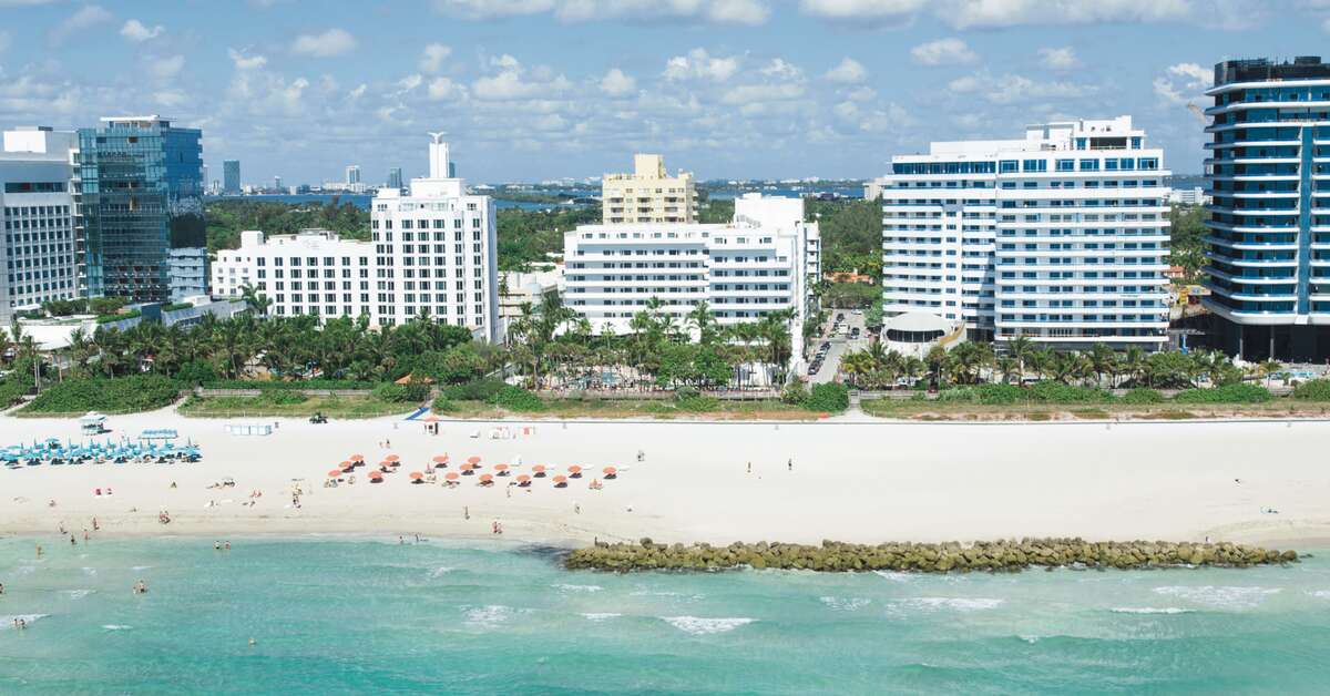 Een foto van het strand bij Riu Plaza Miami Beach