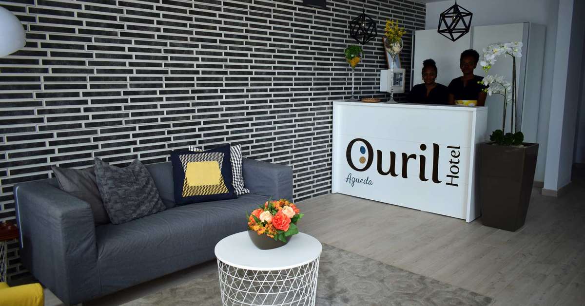 Een foto van het interieur van Ouril Hotel Agueda