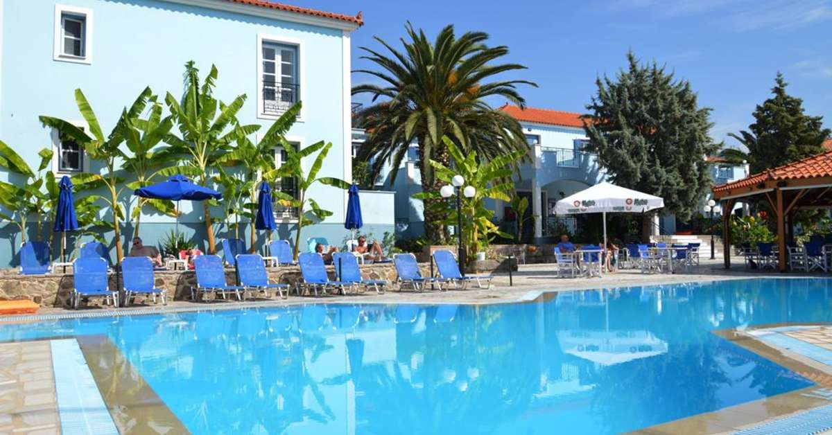 Een foto van een overzicht van Hotel Blue Sky