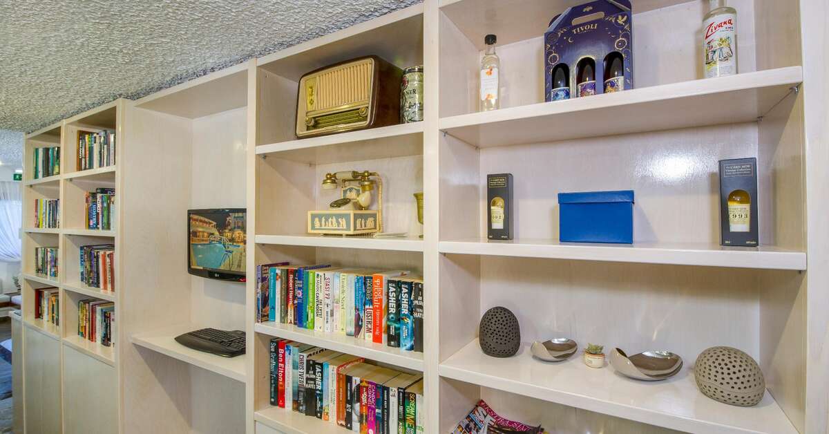 Een foto van het interieur van Folia Appartementen