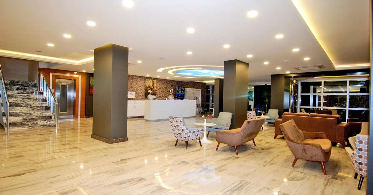 Een foto van het interieur van Kleopatra Ramira Hotel